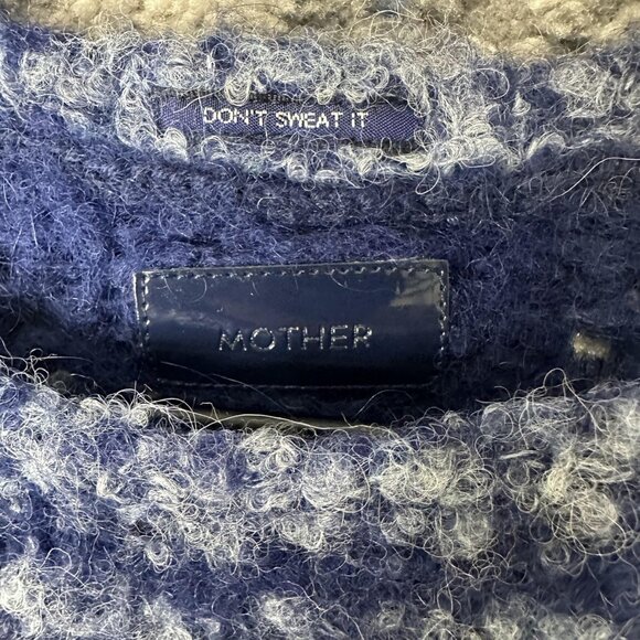 Mother Sweater Womens Small Multicolor Caraveli Alpaca Blend Herringbone Stripe - Picture 4 of 7